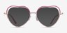 Philomena Pink Shiny Gold MetalEyeglass Frames from EyeBuyDirect, with Tinted Lenses