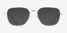 Shiloh Shiny Gold MétalMontures de lunettes de vue d'EyeBuyDirect, Avec des Verres Teintés