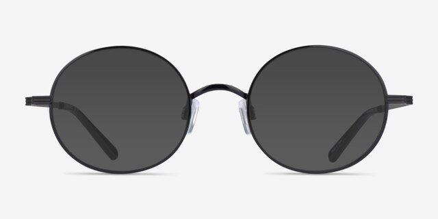Merrill Black MetalEyeglass Frames from EyeBuyDirect, with Tinted Lenses