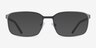 Zayn Matte Gunmetal MetalEyeglass Frames from EyeBuyDirect, with Tinted Lenses