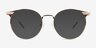 Mastery Gold Brown MetalEyeglass Frames from EyeBuyDirect, with Tinted Lenses