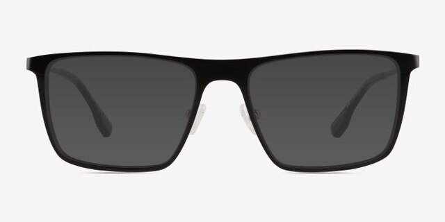 Rev Matte Black Aluminium-alloyEyeglass Frames from EyeBuyDirect, with Tinted Lenses