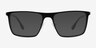 Rev Matte Black Aluminium-alloyEyeglass Frames from EyeBuyDirect, with Tinted Lenses