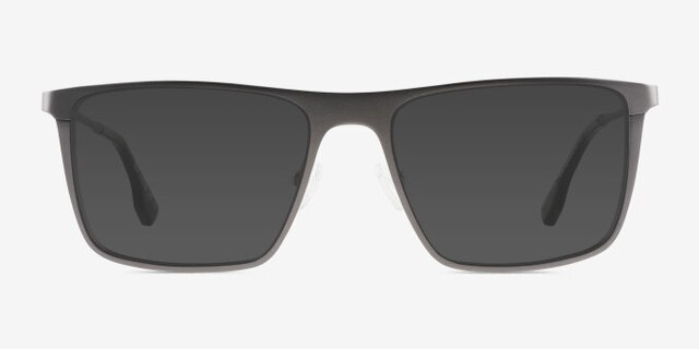 Rev Matte Gunmetal Aluminium-alloyEyeglass Frames from EyeBuyDirect, with Tinted Lenses