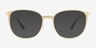 Zoom Matte Gold Aluminium-alloyEyeglass Frames from EyeBuyDirect, with Tinted Lenses