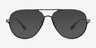 Torque Matte Gunmetal Aluminium-alloyEyeglass Frames from EyeBuyDirect, with Tinted Lenses
