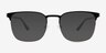 Whir Black Silver Carbon-fiberEyeglass Frames from EyeBuyDirect, with Tinted Lenses