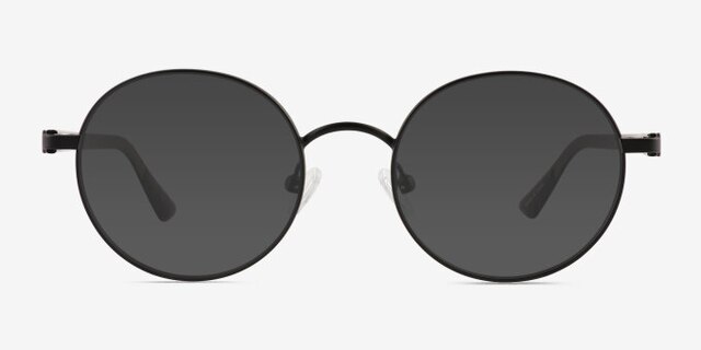 Turn Matte Black Carbon-fiberEyeglass Frames from EyeBuyDirect, with Tinted Lenses