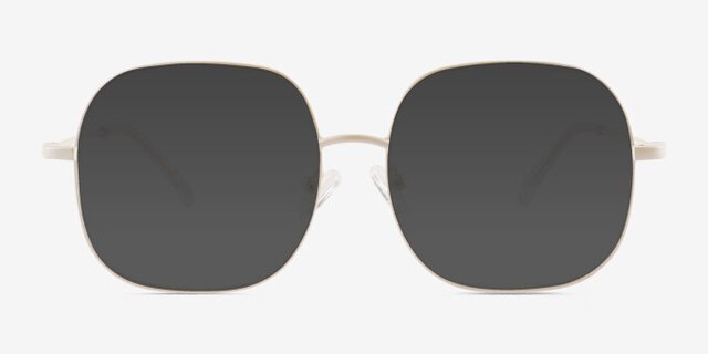 Movement White MetalEyeglass Frames from EyeBuyDirect, with Tinted Lenses