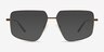 Wyatt Gradient Matte Brown MetalEyeglass Frames from EyeBuyDirect, with Tinted Lenses