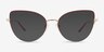 Lee Red Gold MetalEyeglass Frames from EyeBuyDirect, with Tinted Lenses