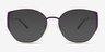 Deven Gradient Matte Purple MetalEyeglass Frames from EyeBuyDirect, with Tinted Lenses