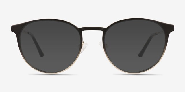 Jayce Gradient Black MetalEyeglass Frames from EyeBuyDirect, with Tinted Lenses