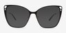Truly Black MetalEyeglass Frames from EyeBuyDirect, with Tinted Lenses