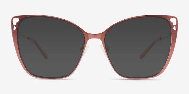 Truly Pink MetalEyeglass Frames from EyeBuyDirect, with Tinted Lenses