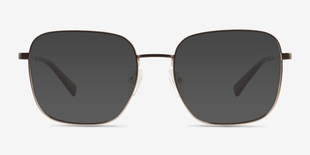 Adley Gradient Brown Gold MetalEyeglass Frames from EyeBuyDirect, with Tinted Lenses