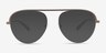 Kori Gray Silver MetalEyeglass Frames from EyeBuyDirect, with Tinted Lenses
