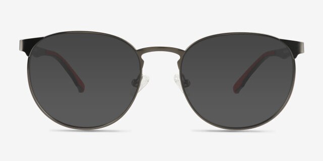 Ftw Matte Gunmetal MétalMontures de lunettes de vue d'EyeBuyDirect, Avec des Verres Teintés