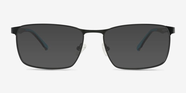 Pc Matte Black MétalMontures de lunettes de vue d'EyeBuyDirect, Avec des Verres Teintés