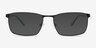 Pc Matte Black MétalMontures de lunettes de vue d'EyeBuyDirect, Avec des Verres Teintés