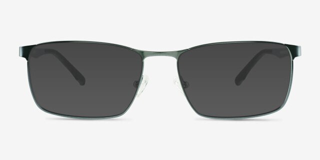 Pc Gray Green Blue MetalEyeglass Frames from EyeBuyDirect, with Tinted Lenses