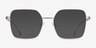 Durnan Rose Gold MetalEyeglass Frames from EyeBuyDirect, with Tinted Lenses