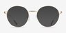 Walton Gold MetalEyeglass Frames from EyeBuyDirect, with Tinted Lenses