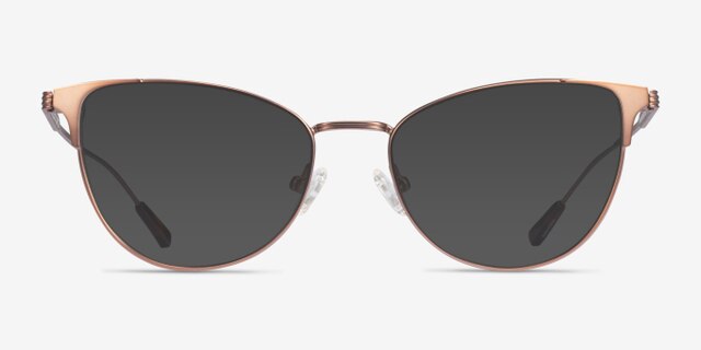 Alli Bronze MétalMontures de lunettes de vue d'EyeBuyDirect, Avec des Verres Teintés