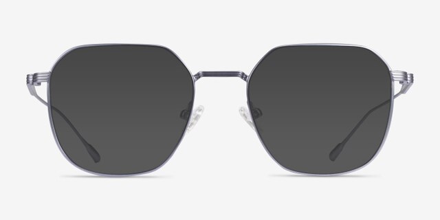Tilden Blue MetalEyeglass Frames from EyeBuyDirect, with Tinted Lenses