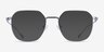 Tilden Blue MetalEyeglass Frames from EyeBuyDirect, with Tinted Lenses
