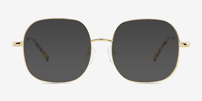 Monture De Lunettes Vintage Années 60 Paget Morel - Carrée Dorée, Origine France, Occasion