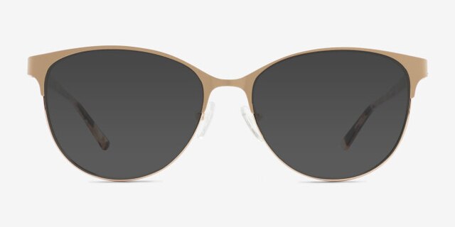 Astori Gold MetalEyeglass Frames from EyeBuyDirect, with Tinted Lenses