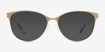 Astori Gold MetalEyeglass Frames from EyeBuyDirect, with Tinted Lenses