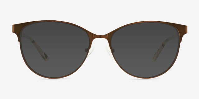 Astori Brun MétalMontures de lunettes de vue d'EyeBuyDirect, Avec des Verres Teintés