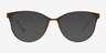 Astori Brun MétalMontures de lunettes de vue d'EyeBuyDirect, Avec des Verres Teintés