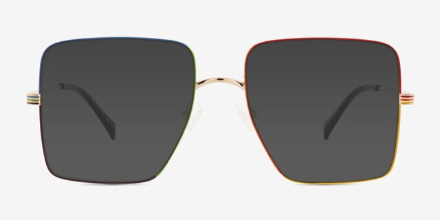 Be You Rainbow MetalEyeglass Frames from EyeBuyDirect, with Tinted Lenses