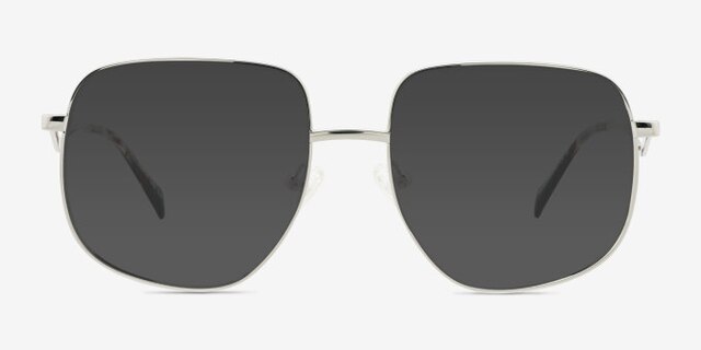 Dempsey Silver MetalEyeglass Frames from EyeBuyDirect, with Tinted Lenses