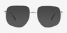 Dempsey Silver MetalEyeglass Frames from EyeBuyDirect, with Tinted Lenses