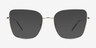 Wynn Gold Eco-friendlyEyeglass Frames from EyeBuyDirect, with Tinted Lenses