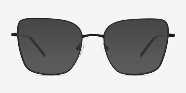Wynn Black Eco-friendlyEyeglass Frames from EyeBuyDirect, with Tinted Lenses
