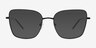 Wynn Black Eco-friendlyEyeglass Frames from EyeBuyDirect, with Tinted Lenses