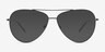 Rayner Gray Eco-friendlyEyeglass Frames from EyeBuyDirect, with Tinted Lenses