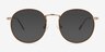 Wistful Coffee MetalEyeglass Frames from EyeBuyDirect, with Tinted Lenses