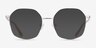 Redford Gold MetalEyeglass Frames from EyeBuyDirect, with Tinted Lenses