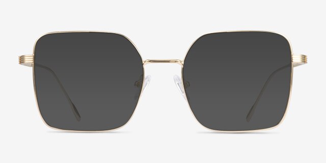 Durnan Gold MetalEyeglass Frames from EyeBuyDirect, with Tinted Lenses