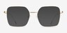 Durnan Gold MetalEyeglass Frames from EyeBuyDirect, with Tinted Lenses