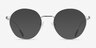 Walton Silver MetalEyeglass Frames from EyeBuyDirect, with Tinted Lenses