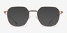 Tilden Bronze MetalEyeglass Frames from EyeBuyDirect, with Tinted Lenses