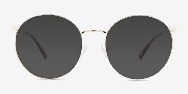 Zotte Light Gold MetalEyeglass Frames from EyeBuyDirect, with Tinted Lenses