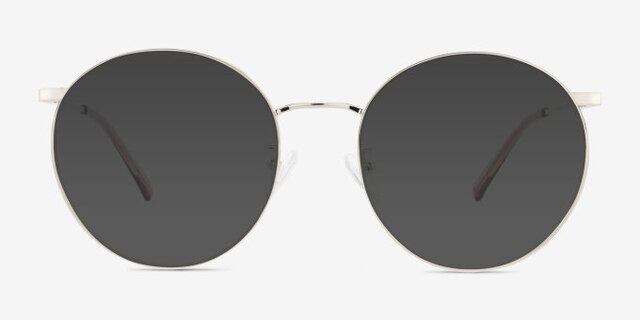 Zotte Argenté MétalMontures de lunettes de vue d'EyeBuyDirect, Avec des Verres Teintés